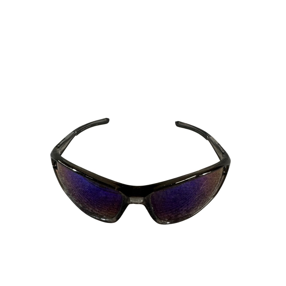 Panama Jack x Foster Grant Wrap Sunglasses Purple Mirror Lens Smoke Frame Sport